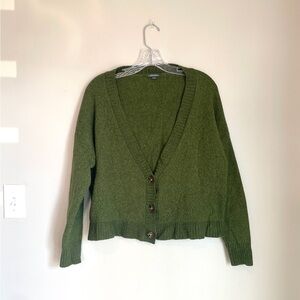 Olive-green cardigan by Wild Fable